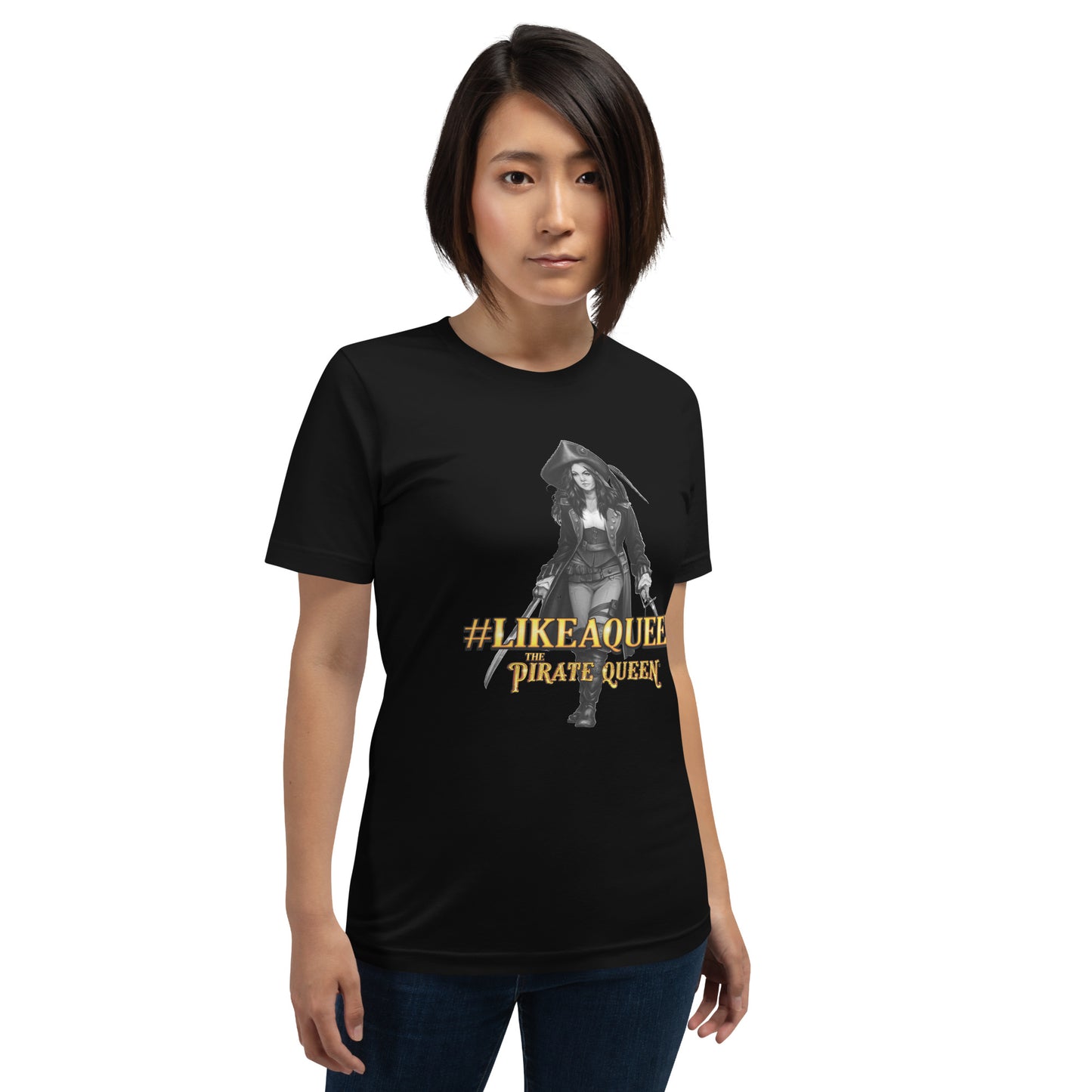 #LikeAQueen Grayscale Unisex t-shirt