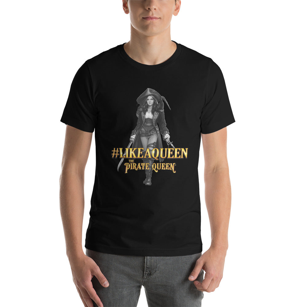 #LikeAQueen Grayscale Unisex t-shirt