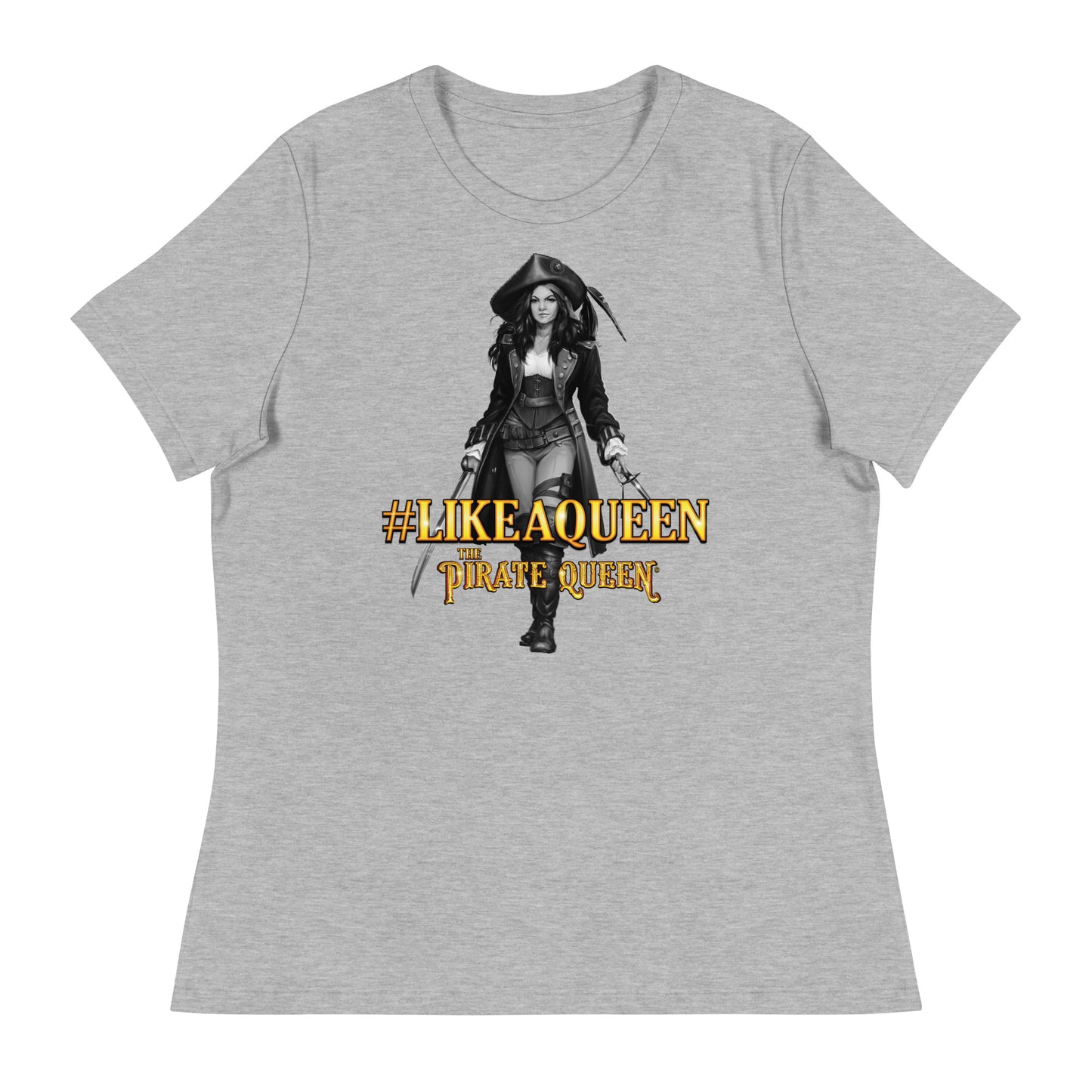 #LikeAQueen Grayscale Women's Relaxed T-Shirt