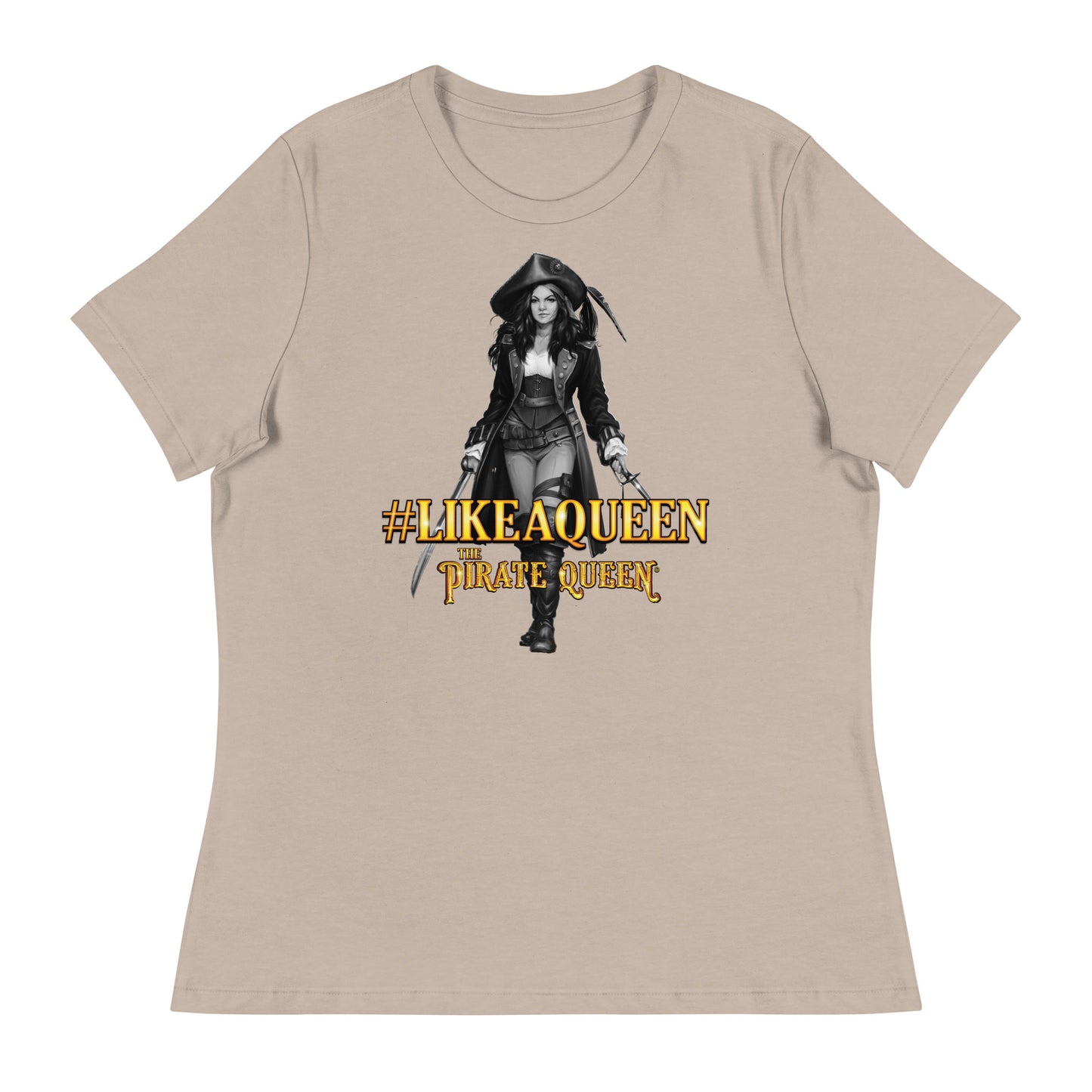 #LikeAQueen Grayscale Women's Relaxed T-Shirt