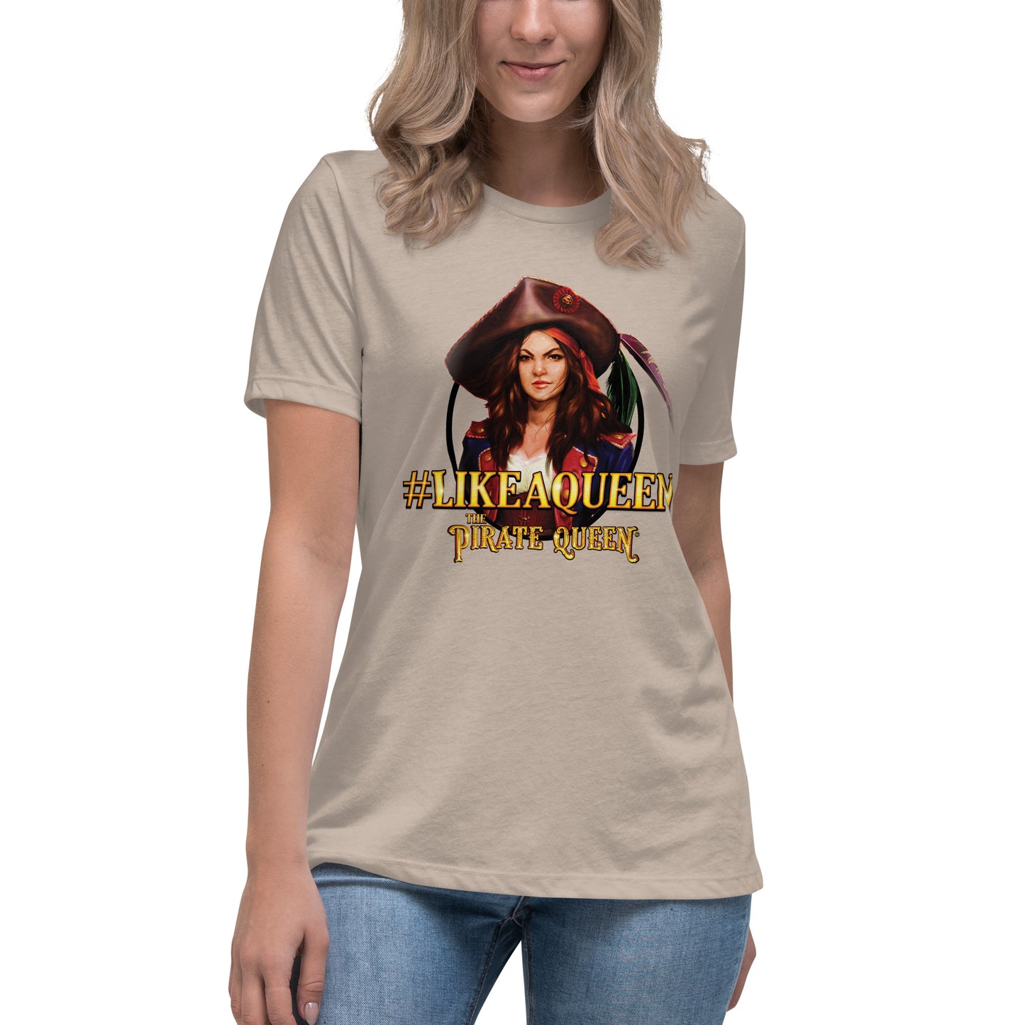 #LikeAQueen Color Head Shot Women's Relaxed T-Shirt