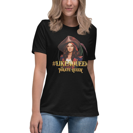#LikeAQueen Color Head Shot Women's Relaxed T-Shirt